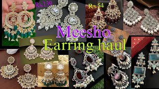 Meesho Earring Haul starting at Rs55  meesho beautiful ethnic earring  jewellery haul [upl. by Htessil]