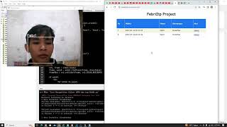 Face Detection dengan MySQL Web PHP Native Python [upl. by Yniar]