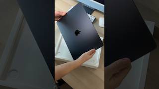 M3 Macbook Air 15 inch midnight unboxing 2024  ASMR macbookairm3 unboxingshorts asmrunboxing [upl. by Koeppel170]