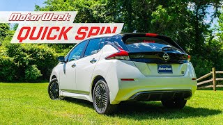 2024 Nissan LEAF  MotorWeek Quick Spin [upl. by Jojo485]