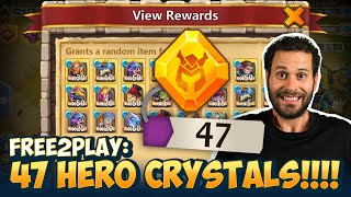 JTs F2P Hero Crystals Epics Everywhere Castle Clash [upl. by Solberg]