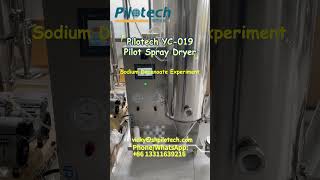 Pilotech YC019 Pilot Spray Dryer  Sodium Decanoate experiment labequipment [upl. by Goulette]