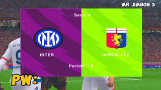 INTER VS GENOA  PES PPSSPP 24 GAMEPLAY [upl. by Nnyrat361]