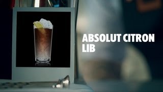 ABSOLUT CITRON LIB DRINK RECIPE  HOW TO MIX [upl. by Hedwiga218]