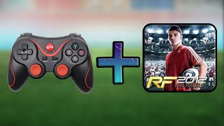 COMO JOGAR RF REAL FOOTBALL FUTEBOL 2012 COM JOYSTICK CONTROLE GAMEPAD BLUETOOTH ANDROID [upl. by Elleinaj52]