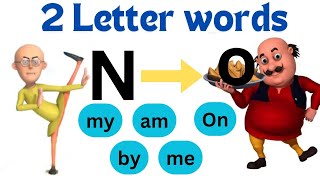 Two Letter Words In English  Phonics for kids  two letter words pronunciation  words [upl. by Nivrek]