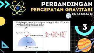 Gravitasi Fisika Kelas 10  Part 3  Perbandingan Percepatan Gravitasi [upl. by Fifine]