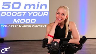 😍 BOOST YOUR MOOD  50 Min Advanced Rhythm Cycling Workout [upl. by Otxilac960]