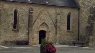 SainteMèreÉglise Church John Steele DDay 1944 [upl. by Imik913]