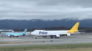 Runway 33 Takeoffs in Anchorage Alaska [upl. by Bassett]