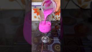 Pink Milk Shake🍹কিভাবে বানালাম 😋 একবার খেলে বার বার খাবে🤩 dragon milkshake 🥰 food shorts [upl. by Brianna818]