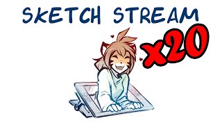 Twokinds 20241021 Sketch Stream x20 [upl. by Ainecey315]