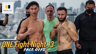 ONE Championship Fight Night 13  Ceremonial Weighins and Face Offs [upl. by Ahsilrac]