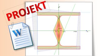 Projekt wytrzymałość materiałów  mimośrodowe ściskanie i rozciąganie [upl. by Sarah338]