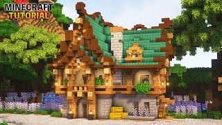 【マイクラ】ファンタジーな銅屋根の家の作り方（内装あり）【マインクラフト】【建築講座】【Minecraft】 [upl. by Anirat]