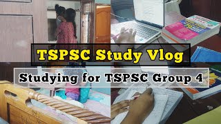 TSPSC STUDY VLOG  TSPSC STUDY MOTIVATION  STUDYING FOR TSPSC ALONG WITH JOB  TELUGU STUDY VLOG [upl. by Loomis]