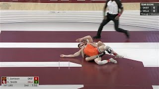 141lbs Tagen Jamison Oklahoma State vs Kaden Smith Oklahoma [upl. by Vey580]