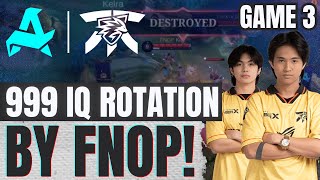 999 IQ ROTATION BY FNC ONIC  HOW TO COUNTER JAWHEAD  RORA vs FNOP  GAME 3  MPLPH SEASON 14 [upl. by Irat]