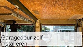 Garagedeurinstallatie zelfinstallatie van sectionaaldeuren [upl. by Nariko149]