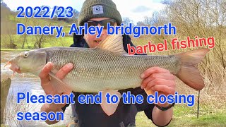 202223 Danery Arley bridgnorth end of season barbel fishing [upl. by Nrublim]