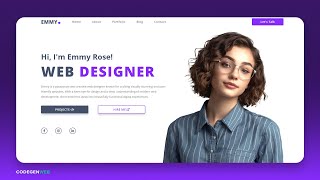 How to create Portfolio Website Using HTML and CSS  Full Web Design Process STEPBYSTEP GUIDE [upl. by Pacifica]