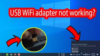 USB wifi adapter not working windows 10 Desktop and Laptop [upl. by Akayas]