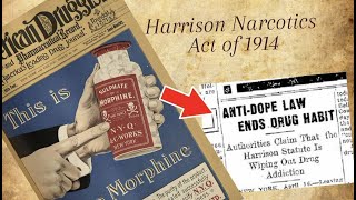 OPIOIDS given to CHILDREN Harrison Narcotics Act of 1914 [upl. by Tennes215]