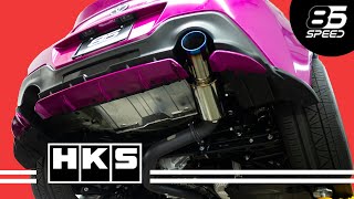 GR86 HKS HI POWER  Single exit exhaust Sound clips and Install [upl. by Guimar]