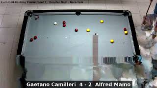 Gaetano Camilleri vs Alfred Mamo  Euro O60 Ranking Tournament 4  Quarter final [upl. by Yttap]