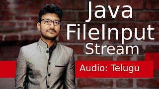 Java FileInputStream in Telugu  Java File Handling in Telugu  జావా Java in Telugu [upl. by Anaiviv]