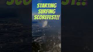 Starting Surfing Scorefest 👻🧙🩻🏄‍♂️🏄‍♂️🌊🌊whiffinspit canadasurfing surfcanada wavestorm [upl. by Entroc]