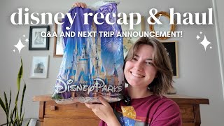 DISNEY RECAP amp HAUL SEPT 2024  announcing my next trip q amp a and recent trip purchases [upl. by Llenyl]