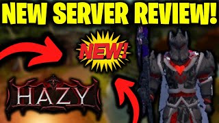 SERVER REVIEW IN A BRAND NEW SEMICUSTOM OSRS RSPS 200 GIVEAWAY  Hazy RSPS [upl. by Epolenep747]