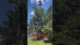 Historic Fire Tower Delaware State Forest Pocono Mountains Pennsylvania shorts fire [upl. by Aruam]