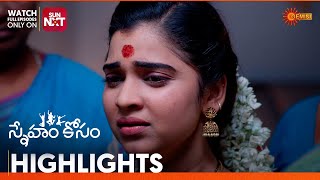 Sneham Kosam  Highlights of the day  Watch full EP only on Sun NXT  20 Dec 2024  Gemini TV [upl. by Arola22]