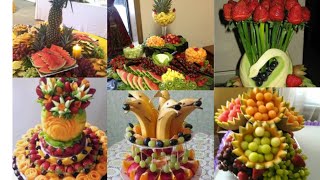 Simple fruit table ideas  How To Decorate Fruit Table For PartiesWedding Any Function [upl. by Froh]