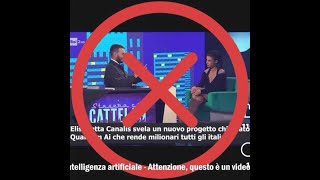 Deepfake in questo video sono state clonate le voci di Alessandro Cattelan ed Elisabetta Canalis [upl. by Ainegul900]