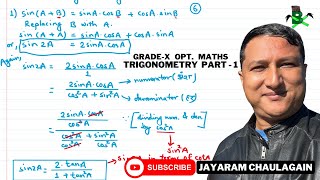 Video 1  Grade 10 Opt Math  Trigonometry Part1 Multiple amp Submultiple Angles [upl. by Jefferey781]