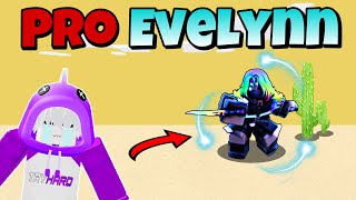 PRO EVELYNN KIT Gameplay In Mobile Roblox Bedwars [upl. by Esojnauj]