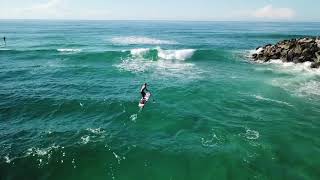 eFoil and SUP Foil tow surf session [upl. by Shinberg]