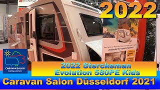 2022 Sterckeman Evolution 580PE Kids Interior and Exterior Walkaround Caravan Salon Düsseldorf 2021 [upl. by Lotsyrc]