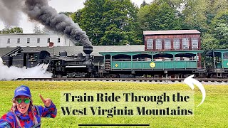 Cass Railroad Train Ride to Bald Knob  Appalachian Mountains [upl. by Ahsinrats]