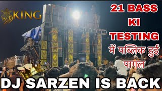 DJ SARZEN IS BACK  21 BASS TESTING [upl. by Dahs]