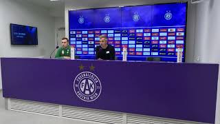 Pressekonferenz mit WSG TirolTrainer Philipp Semlic nach der Niederlage beim FK Austria Wien [upl. by Osborn71]