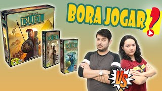 7 Wonders Duel  Ágora  Panteão Jogo Jogado [upl. by Libyc734]