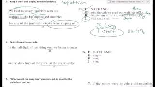 ACT English 10 Hints Tips and Strategies [upl. by Herrod]