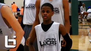 8th grader Chase Adams flashes Pure Point Guard skills at John Lucas Combine [upl. by Nirac]