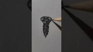 How to Draw a Screw  Art of Screw By Pencil  Pencil Drawing [upl. by Ezechiel]