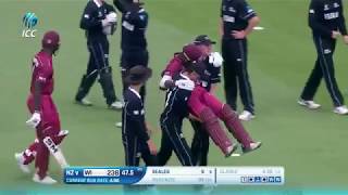 ICC U19 CWC An outstanding show of sportsmanship in the game between West Indies and New Zealand [upl. by Sansbury332]