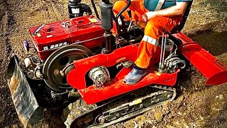 25hp crawler tractor  deep cultivation [upl. by Lynnworth]